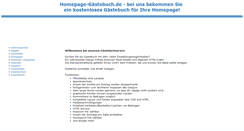 Desktop Screenshot of homepage-gaestebuch.de