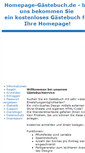 Mobile Screenshot of homepage-gaestebuch.de